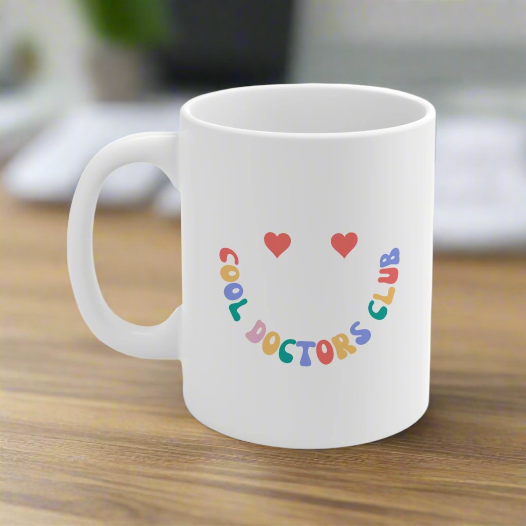 COOL doctors club, doctor mug, graduation gift, medical school graduation, new grad MD, DO gift, fun doctor mug, attending gift.