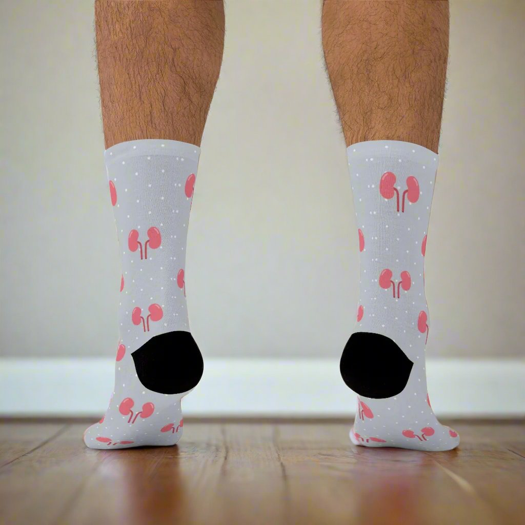 Gray Kidney Nephrology/ Urology socks, Nephrologist, urologist, urology resident, urology nurse gift.