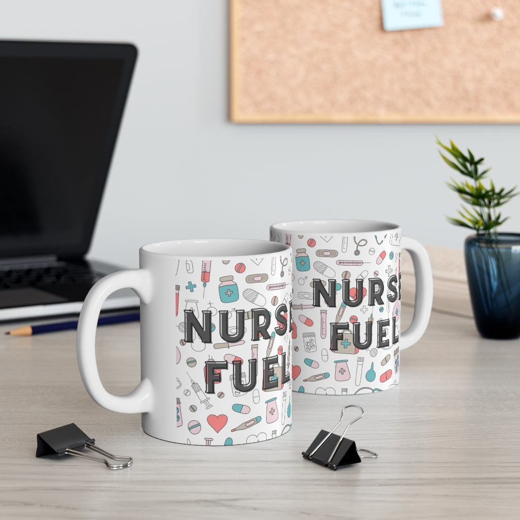 Nurse Fuel mug, NP gift, Graduation gift, new grad RN coworker gift. Registered Nurse gift, BSN, LPN.