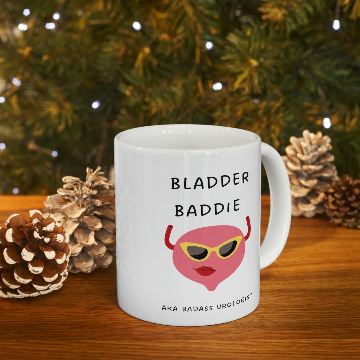 Urologist gift, mug, bladder baddie