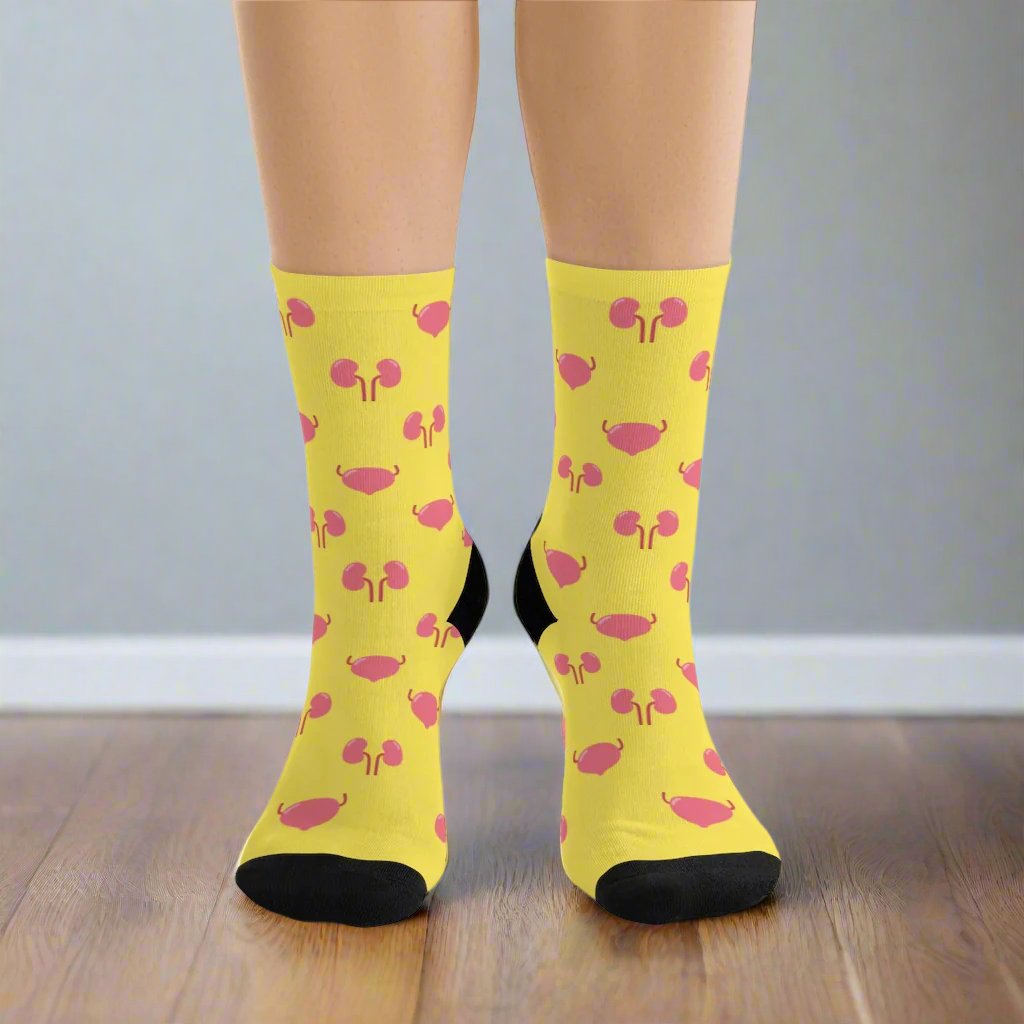 Urology Kidney and Bladder socks, urologist, urology resident, urology nurse gift.