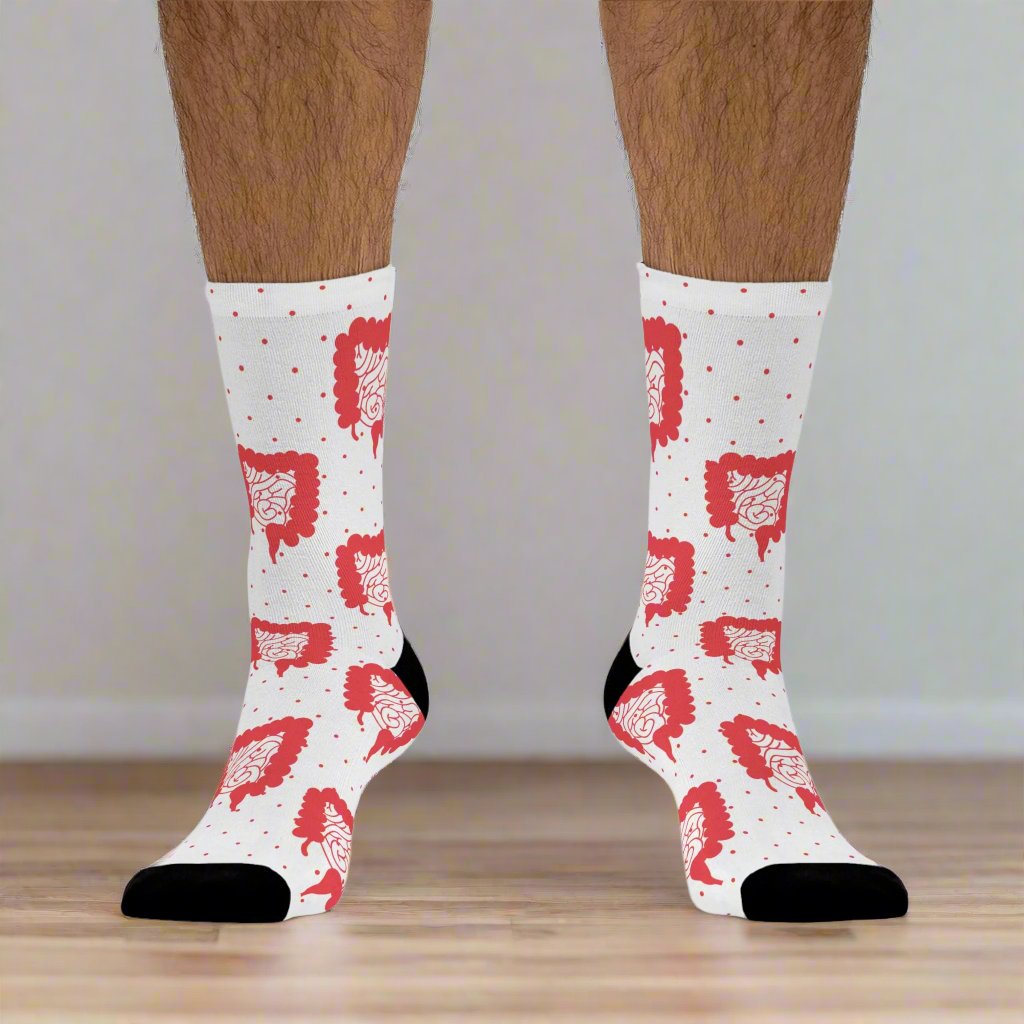 Colorectal socks, Colon, surgeon gift, general surgery, gastrointestinal doctor, doctor socks.