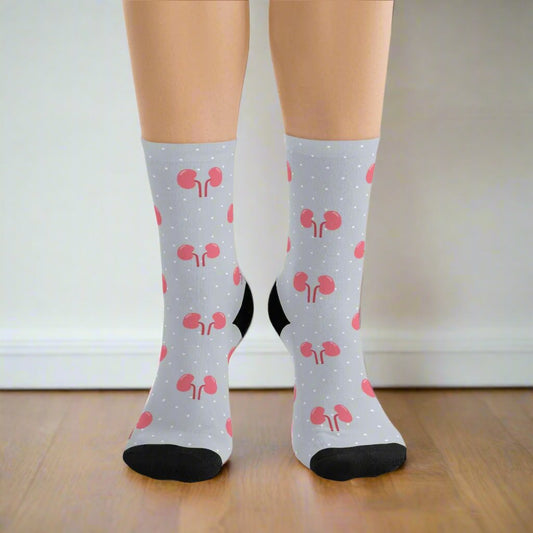 Gray Kidney Nephrology/ Urology socks, Nephrologist, urologist, urology resident, urology nurse gift.