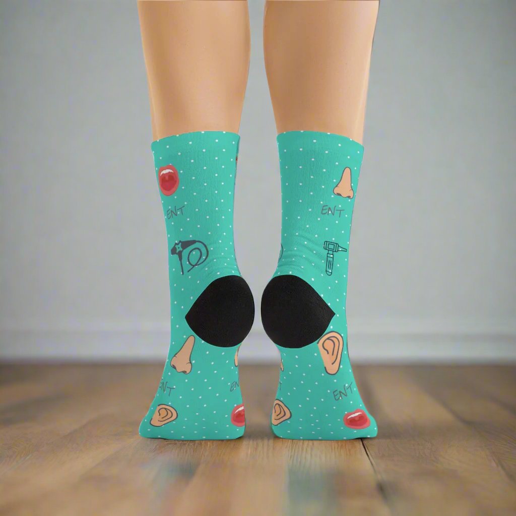 ENT socks, Ear nose and throat doctor, doctor socks, Otoscope, otolaryngology, endoscope, nose doctor, nose surgeon, throat surgeon, ear surgeon,