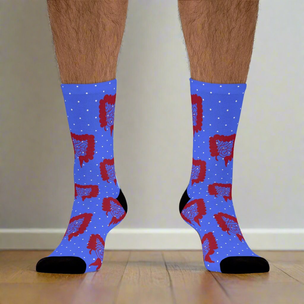 Colon pattern, Colorectal socks, Colon, surgeon gift, general surgery, gastrointestinal doctor, doctor socks.