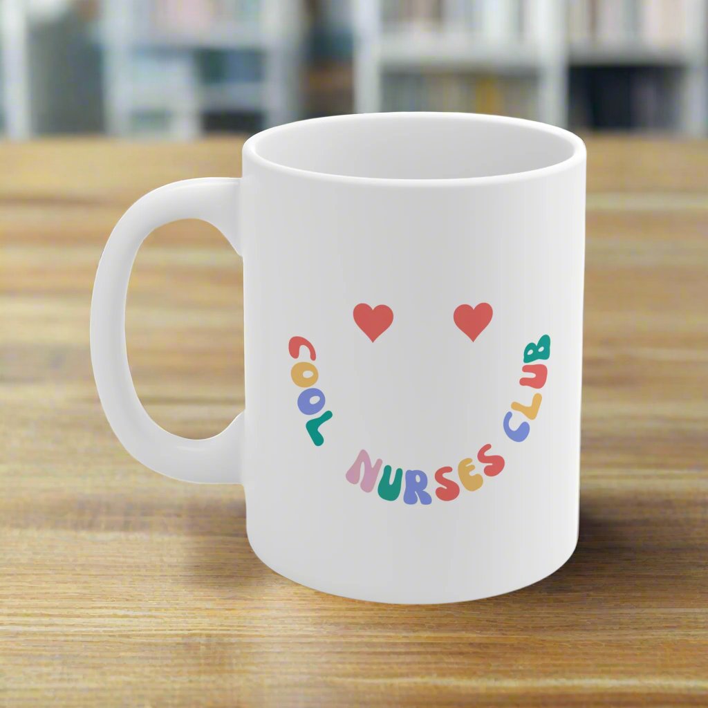 COOL nurses club, Nurse mug, graduation gift, nursing school graduation, new grad nurse, RN, BSN, fun nurse mug, new nurse gift, coworker gift.