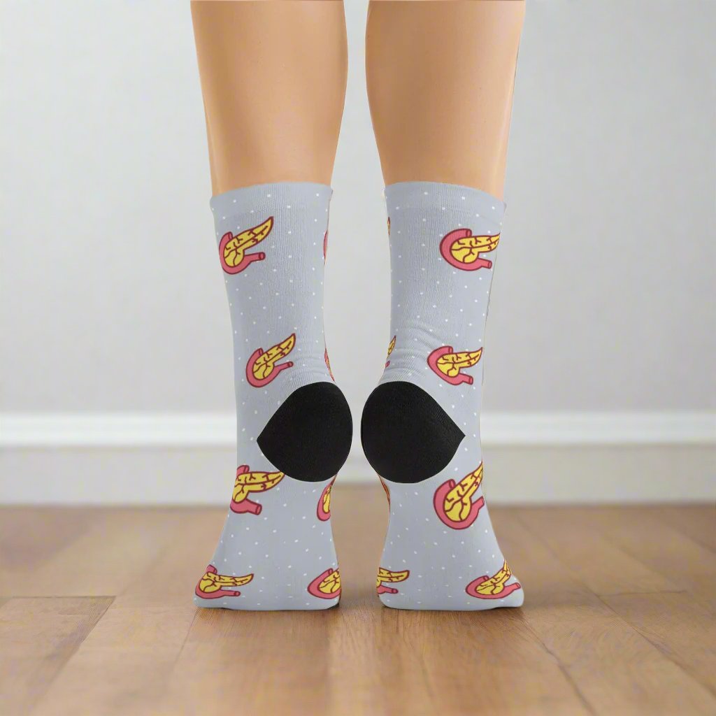 Pancreas socks, endocrinology socks, medical student, nurse, PA, Nurse Practitioner, anatomy socks, surgeon gift, endocrine
