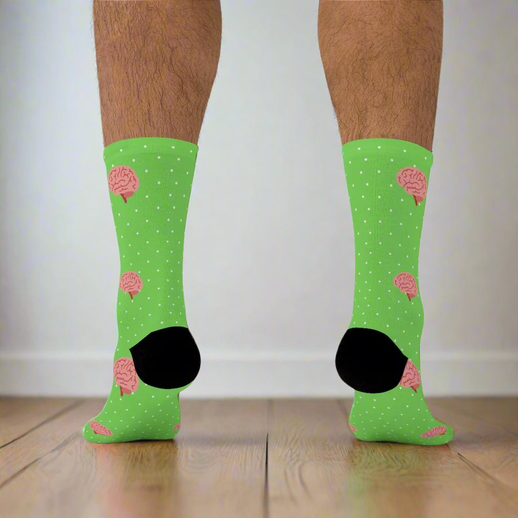 Green Neurology, Neurologist socks, Neurosurgery, Brain