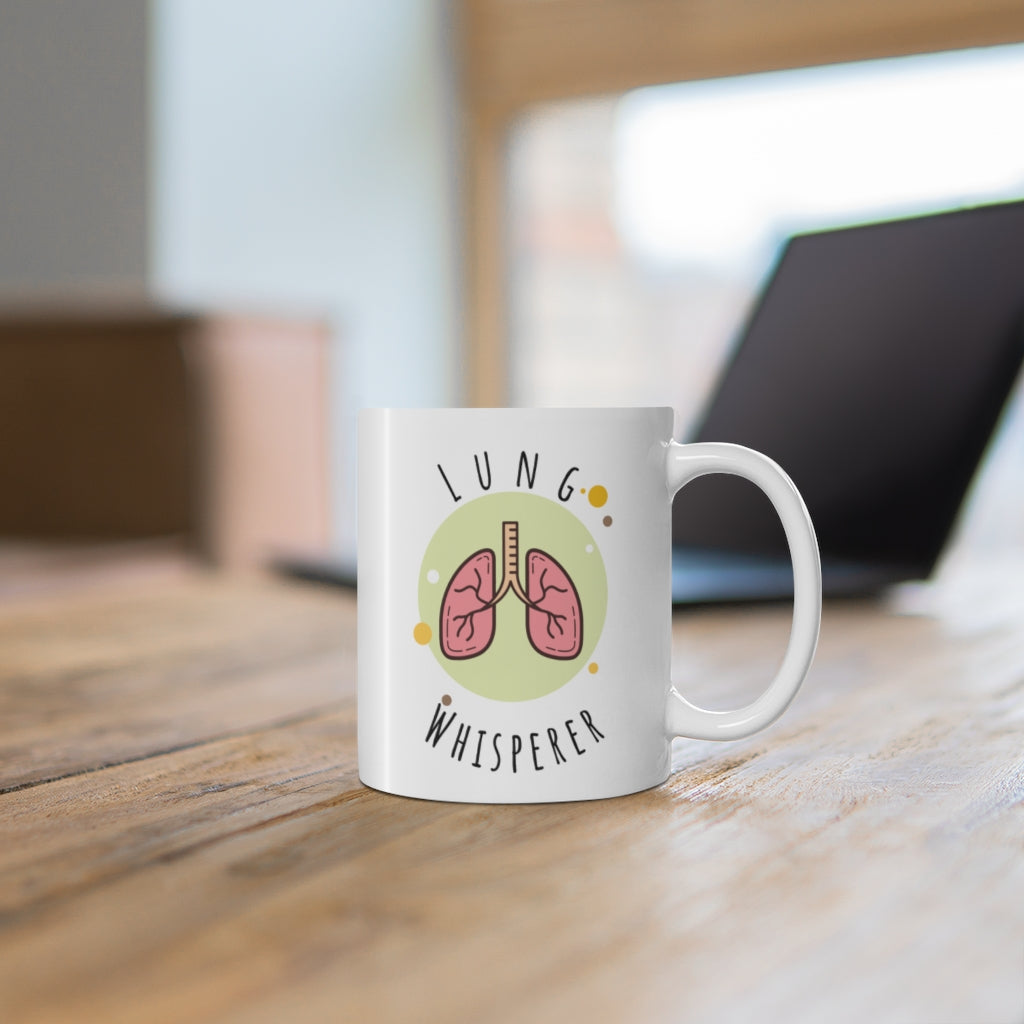 Lung Whisperer Mug, Pulmonology, Pulmonologist, Respiratory Therapist, Lung Transplant gift