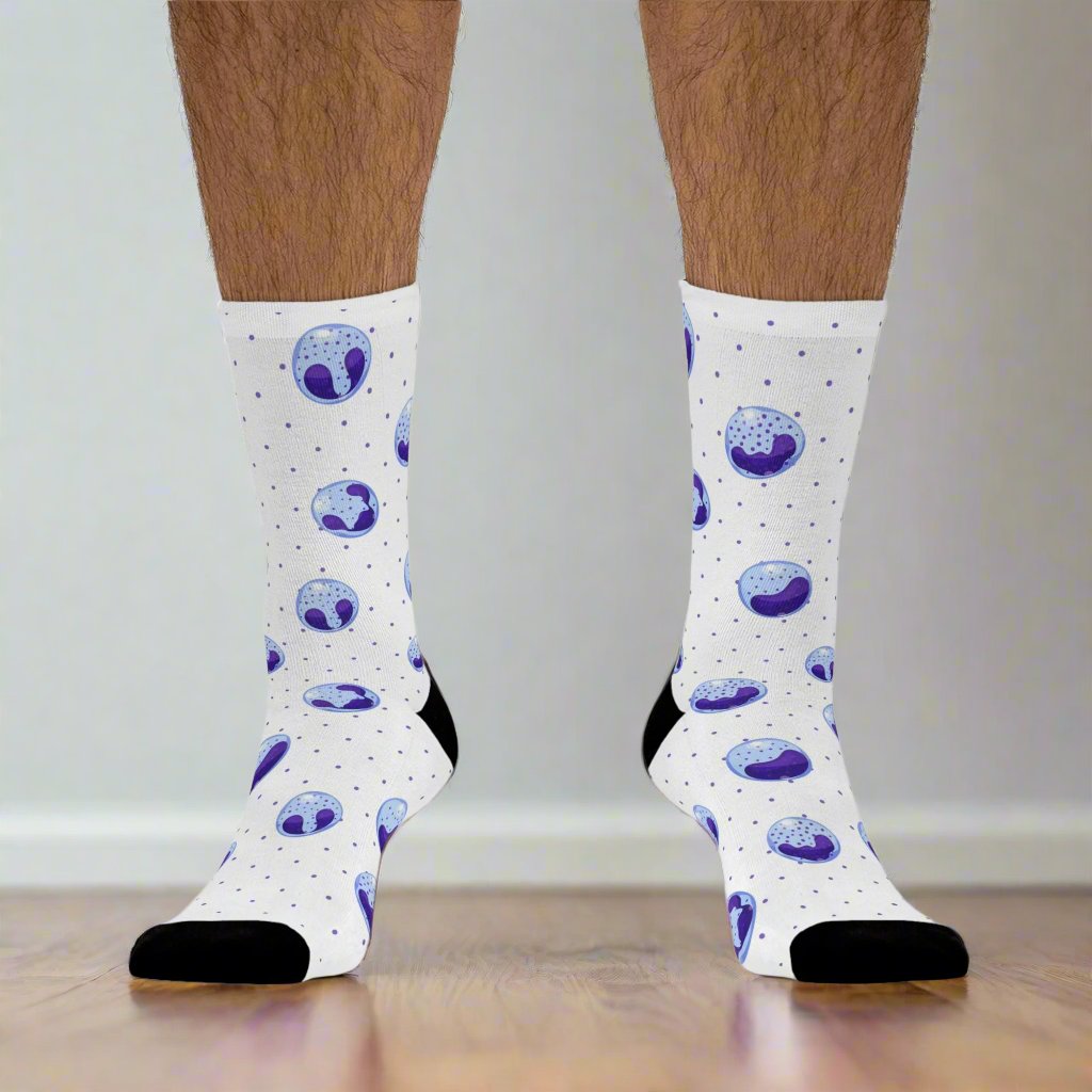 Hematology, Im with the band socks, doctor socks, lab tech socks, microbiology, blood cells, oncology socks, band cells, medical socks