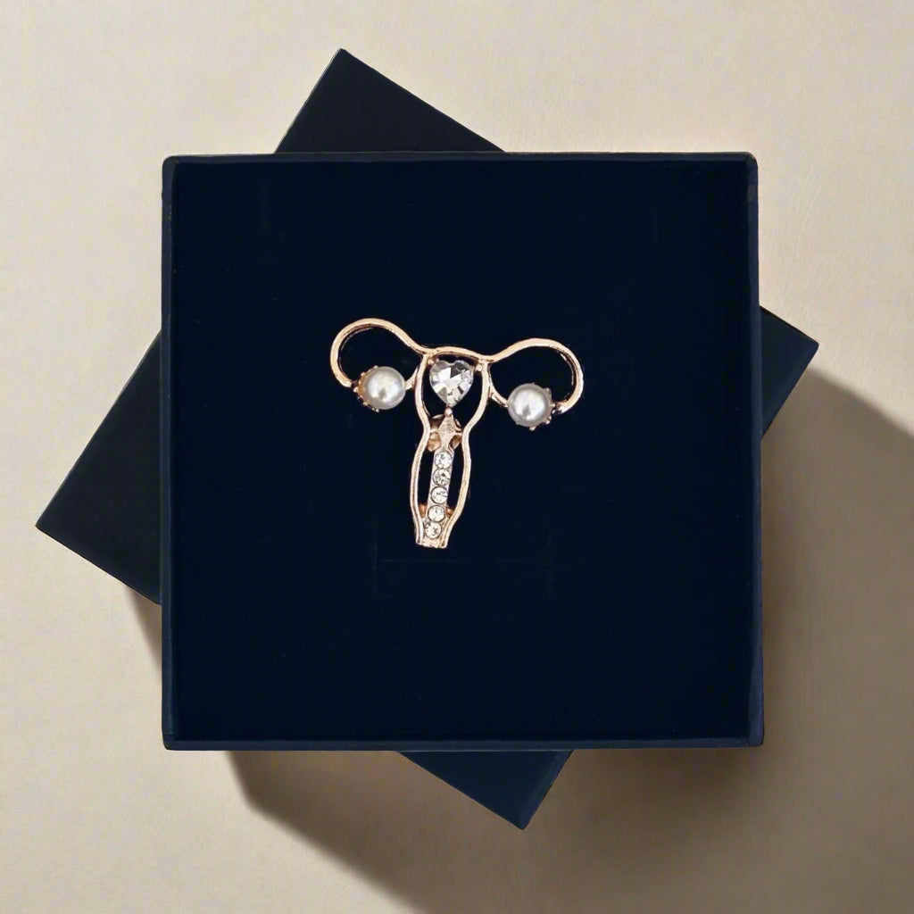 Uterus Medical Pin, Gynecology Gift for Doctors, FNP Women's Health Pin, Obstetrics & Gynecology Gift, Obstetrician Pin, Medical Gift Idea for Gynecologists