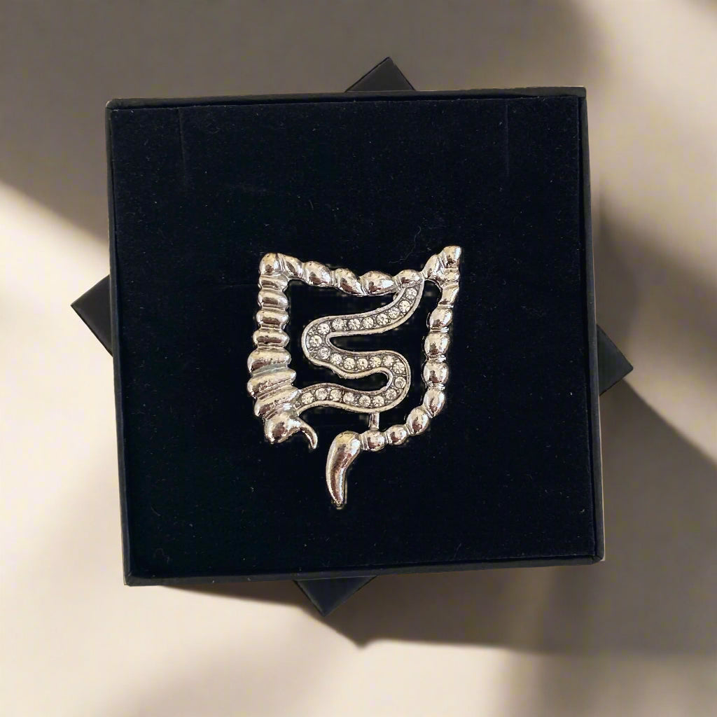 Colon White Coat Pin, Colorectal Surgeon Gift, Gastroenterology Doctor Gift, Nurse Practitioner Pin, Resident Graduation Gift, Medical Lapel Pin