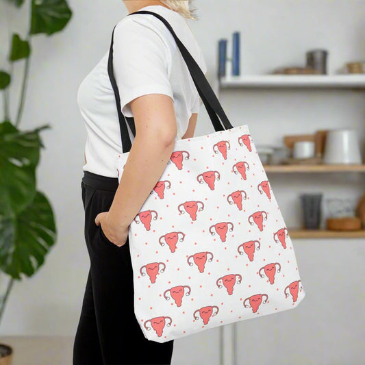 Uterus Tote Bag, Gynecology, Women's Health, Fertility, Nurse, Doctor, PA, NP gift.