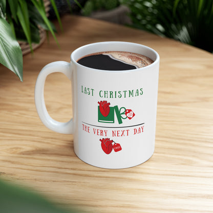 Cardiology holiday mug, EKG mug, Christmas medical mug, holiday mug, Cardiologist, Nurse xmas mug, Cardiac cath lab, Heart doctor, medical humor