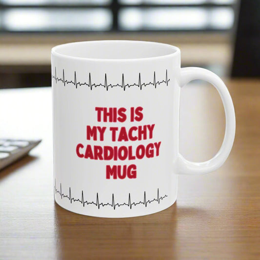 Funny Cardiology Mug, Heart Doctor Gift, Cardiologist Coffee Mug, Medical Humor Gift for Doctors, Cardiology Themed Mug, Physician Coffee Cup