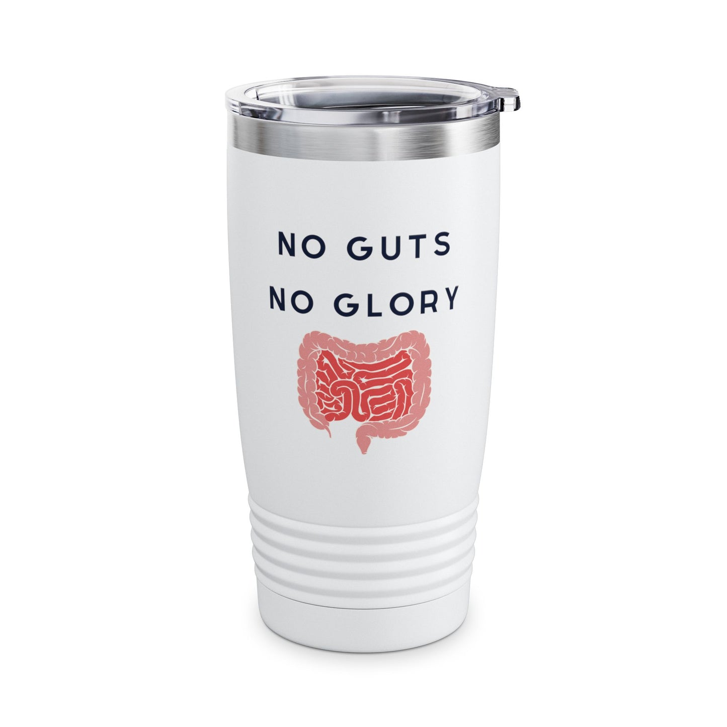 Motivational Ringneck Tumbler - No Guts No Glory, Travel Mug, Gift for Doctors, Surgeon Coffee Tumbler