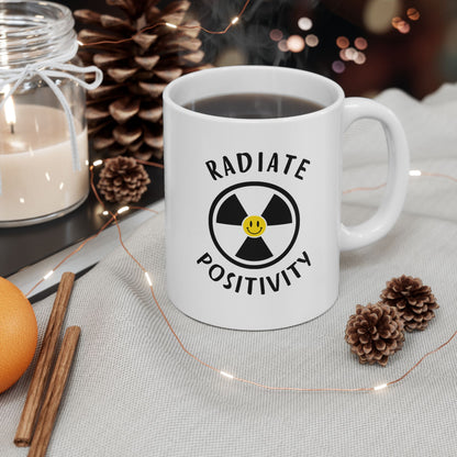 Radiate positivity, radiology tech, science mug, radiologist gift idea, graduation gift, radiation doctor mug, medical student