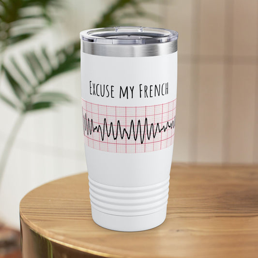 Cardiology Tumbler, Gift idea for new grad cardiologist doctor, cardiology heart surgeon themed gift, cardiac doctors and nurses