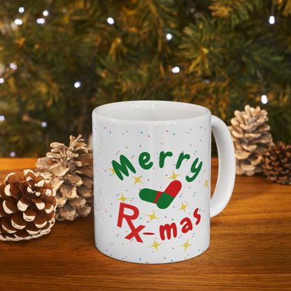 Pharmacy x mas mug, Merry Rx mas,  Colorectal holiday mug, Pharmacy student holiday mug, Pharm tech holiday mug, Christmas medical mug, holiday mug, Pharmacist, Nurse xmas mug, doctor mug, medical humor