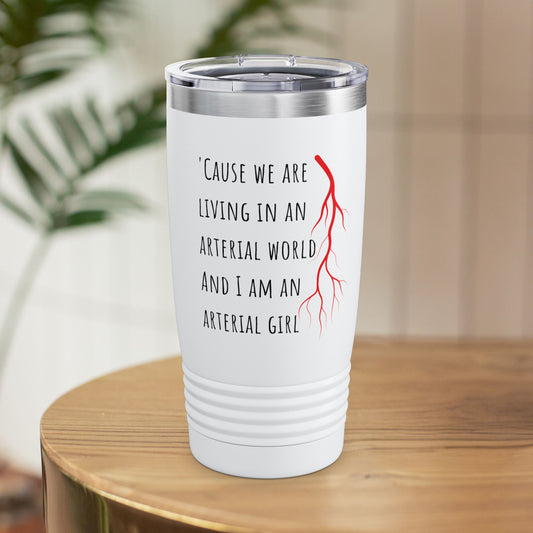 Vascular surgery Tumbler, Gift idea for new grad vascular doctor, blood vessel surgeon themed gift, vascular doctors and nurses