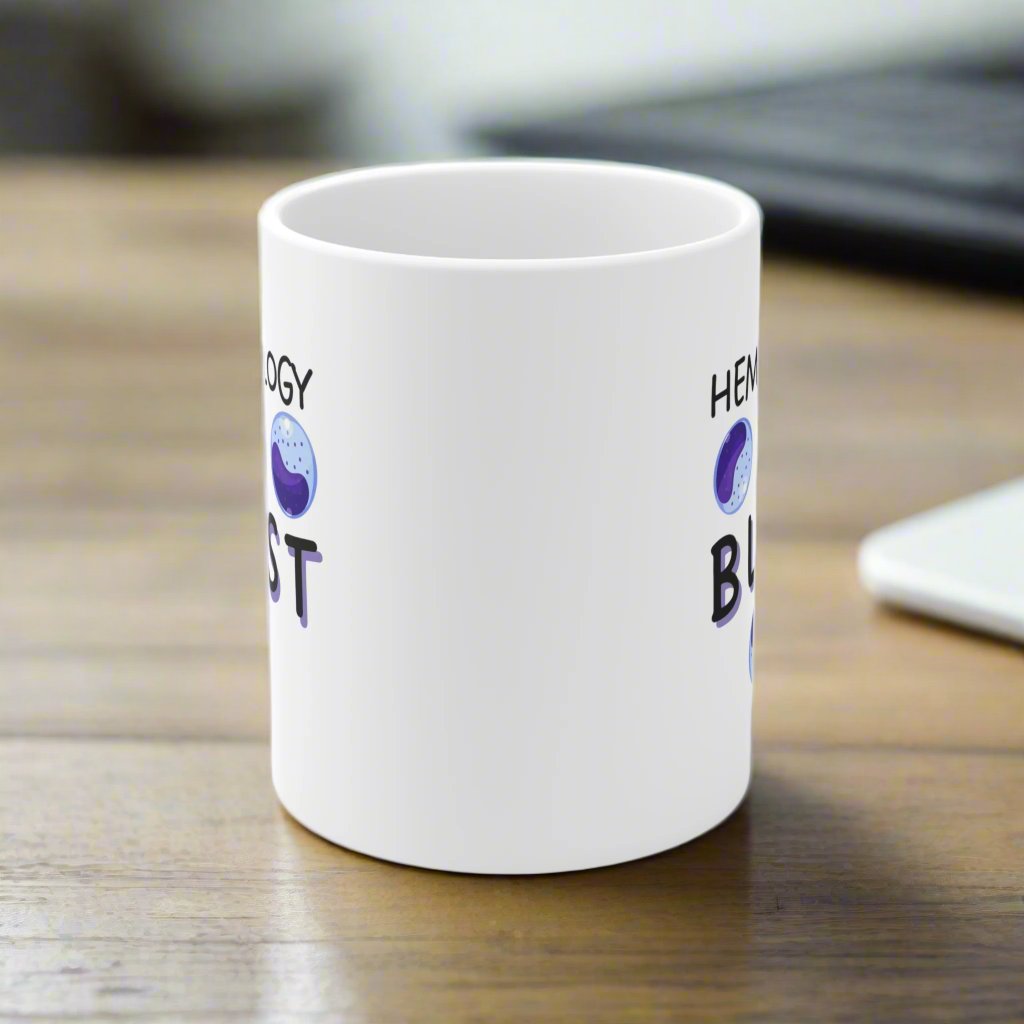 Hematology mug, blast cells, heme onc, doctor mug, blood study, lab tech, hematologist gift, medical humor