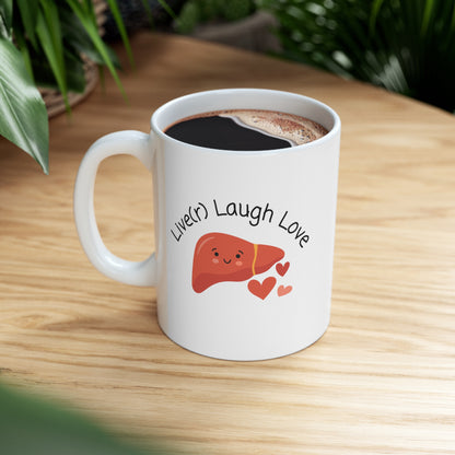 Liver mug, Doctor mug, medical puns, Live(r) Laugh Love, Transplant surgeon, Anatomy jokes, Doctor humor, Graduation gift, Hepatology, Hepatologist