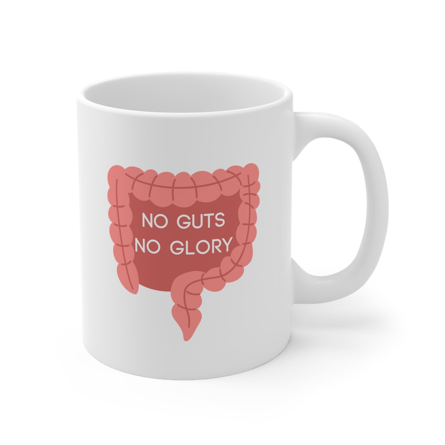 No guts no glory mug, Colorectal mug, Colon surgery, GI doctor, colorectal humor, medical humor, doctor gift, endoscopy, colonoscopy, MD gift