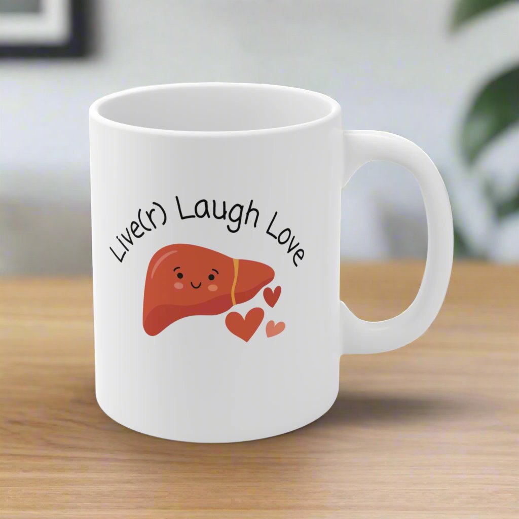 Liver mug, Doctor mug, medical puns, Live(r) Laugh Love, Transplant surgeon, Anatomy jokes, Doctor humor, Graduation gift, Hepatology, Hepatologist