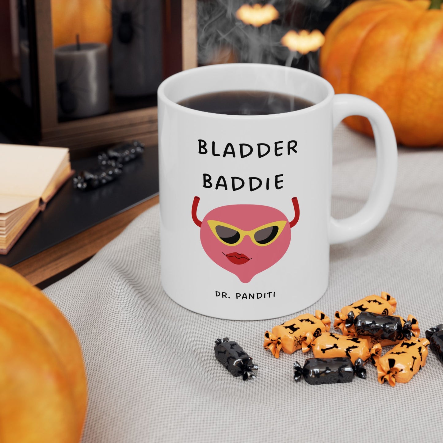 A Custom Urologist gift, mug, bladder baddie