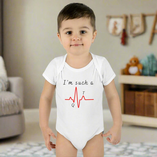 Cardiology doctor baby gift, Cute EKG baby bodysuit, cardiac nurse baby gift, funny doctor baby gift, cardiology coworker baby shower, heart doctor baby