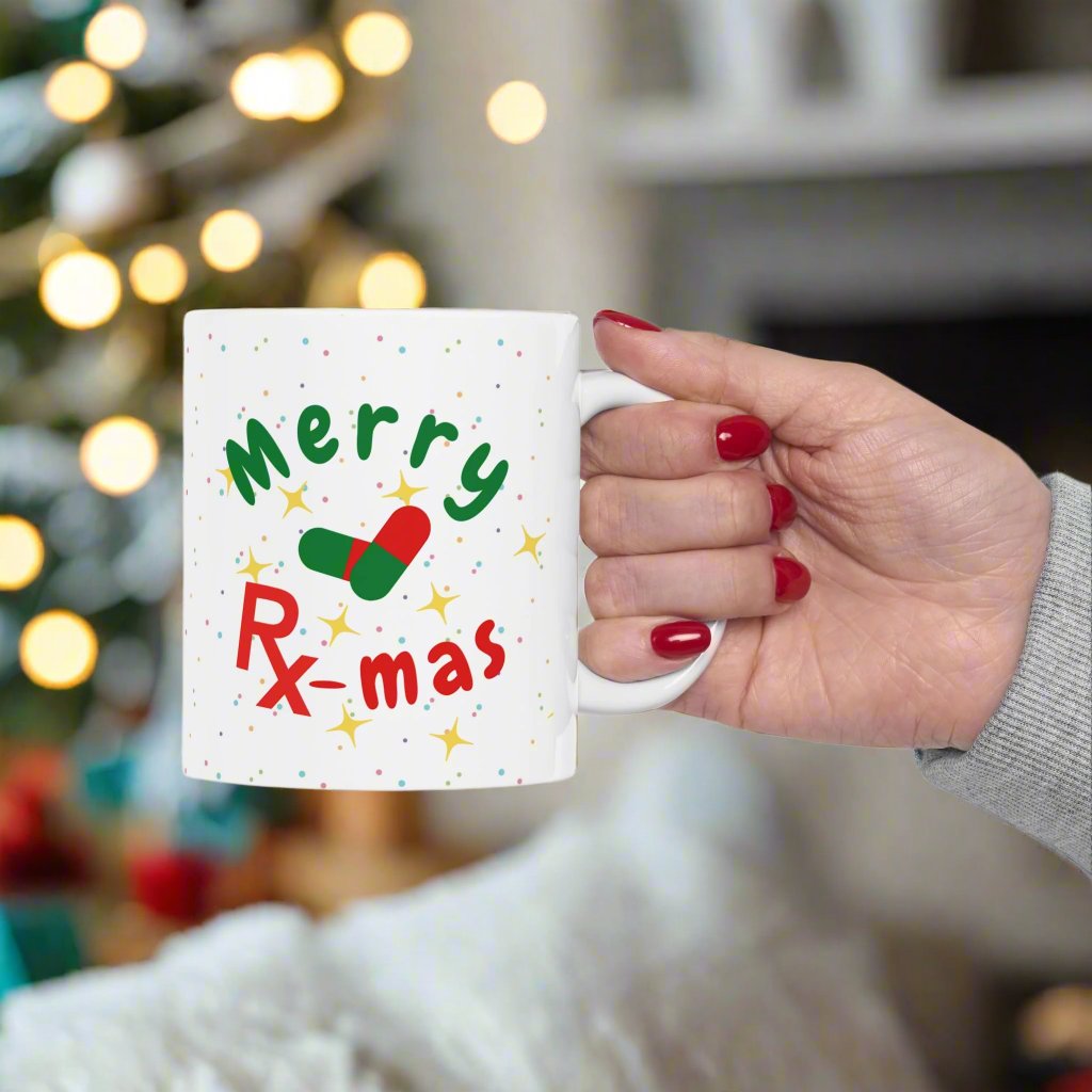 Pharmacy x mas mug, Merry Rx mas,  Colorectal holiday mug, Pharmacy student holiday mug, Pharm tech holiday mug, Christmas medical mug, holiday mug, Pharmacist, Nurse xmas mug, doctor mug, medical humor