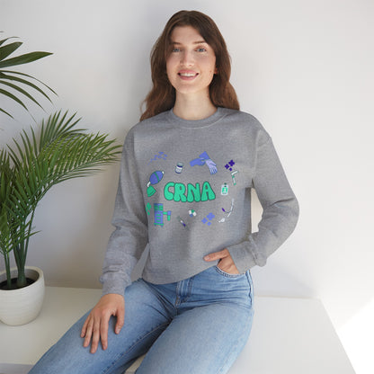 CRNA sweatshirt, cute nurse anesthesia gift idea, anesthesiology sweater, new grad nurse anesthetist student