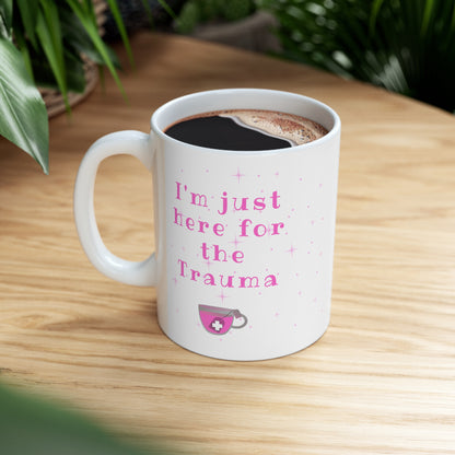 Pink Trauma nurse mug, ER nurse, Emergency room, EMT, Paramedic, Trauma surgeon, Nurse Practitioner, coworker gift, healthcare