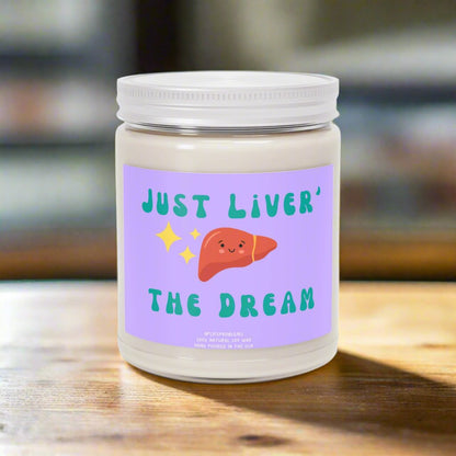 Liver Candle Gift – Unique Gift for Liver Doctor, Liver Surgeon, Transplant Patient, Graduation or Medical Gift Idea