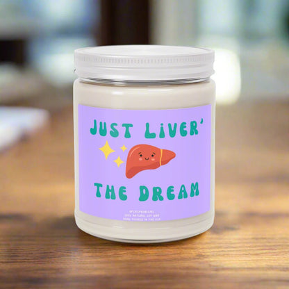 Liver Candle Gift – Unique Gift for Liver Doctor, Liver Surgeon, Transplant Patient, Graduation or Medical Gift Idea