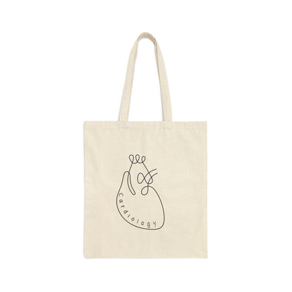 Minimalist Cardiology work Tote Bag Cute Graduation gift for Cardiologists Anatomical heart