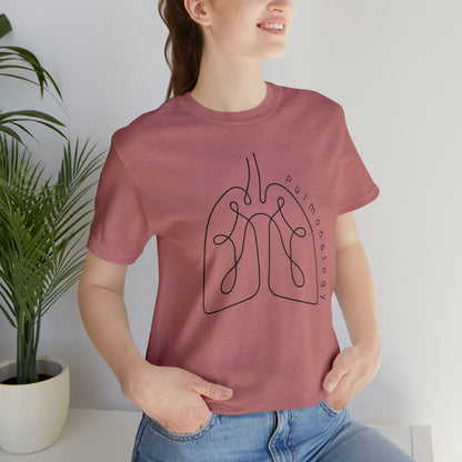 Pulmonology T shirt minimalist gift for Lung doctor Resident new grad cute student top Intensivist ICU team medical school graduation Lung surgery