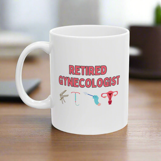 Gynecologist Retirement Mug, OB-GYN Doctor Gift, Personalized Retirement Gift for Gynecologists, Women's Health Physician Coffee Cup, Doctor Retirement Keepsake