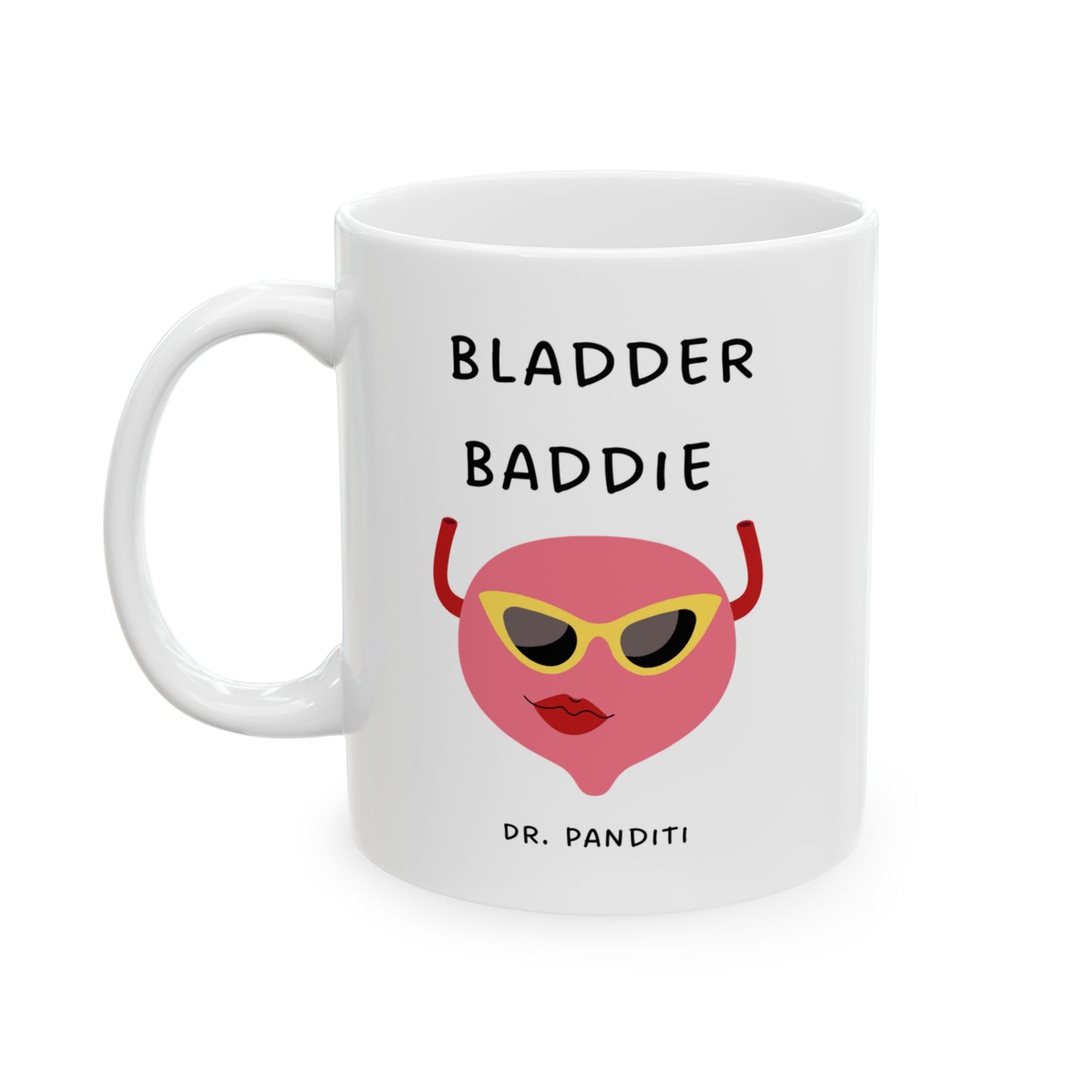 A Custom Urologist gift, mug, bladder baddie