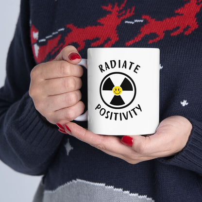 Radiate positivity, radiology tech, science mug, radiologist gift idea, graduation gift, radiation doctor mug, medical student