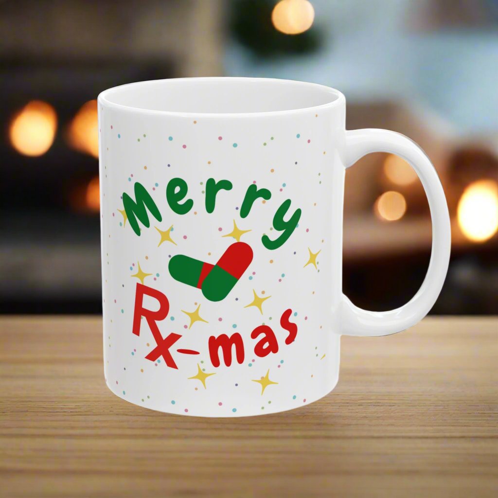 Pharmacy x mas mug, Merry Rx mas,  Colorectal holiday mug, Pharmacy student holiday mug, Pharm tech holiday mug, Christmas medical mug, holiday mug, Pharmacist, Nurse xmas mug, doctor mug, medical humor