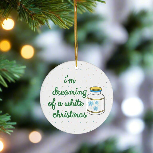 CRNA Anesthesia Christmas ornament, doctor holiday gift, Anesthesiologist humor, surgery, coworker gift, nurse anesthetist Xmas ornament exchange