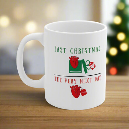 Cardiology holiday mug, EKG mug, Christmas medical mug, holiday mug, Cardiologist, Nurse xmas mug, Cardiac cath lab, Heart doctor, medical humor