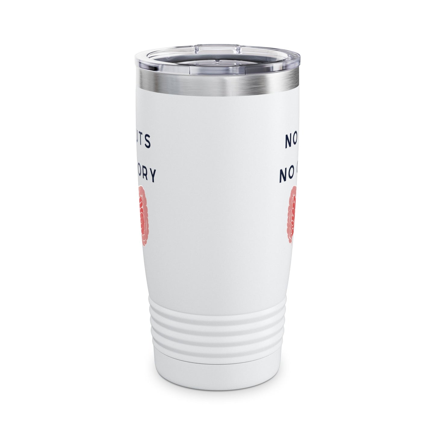 Motivational Ringneck Tumbler - No Guts No Glory, Travel Mug, Gift for Doctors, Surgeon Coffee Tumbler