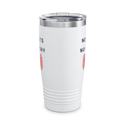 Motivational Ringneck Tumbler - No Guts No Glory, Travel Mug, Gift for Doctors, Surgeon Coffee Tumbler