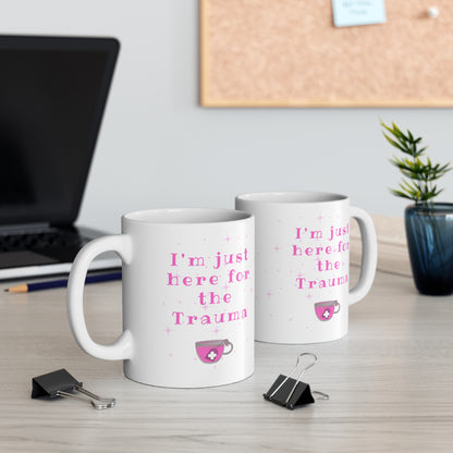 Pink Trauma nurse mug, ER nurse, Emergency room, EMT, Paramedic, Trauma surgeon, Nurse Practitioner, coworker gift, healthcare