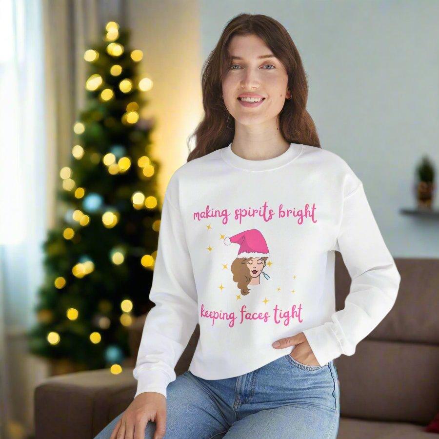 Medical Aesthetics Holiday Sweater - Botox & Med Spa Christmas Sweater, Esthetician Gift, Plastic Surgeon Ugly Xmas Sweater, Nurse & Doctor Holiday Party, Med Student Xmas Gift