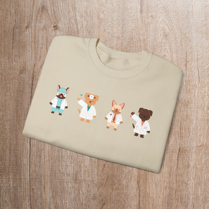 Cute dog doctors xmas sweater, Doctor graduation gift, dog lover gift idea, surgeon gift idea, cute medical themed gifts, nurse appreciation, dogtors