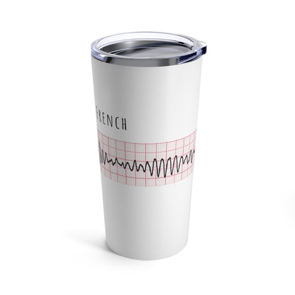 Cardiology tumbler, Gift for cardiologist, funny TdP EKG strip coffee mug, Telemetry nurse tumbler gift idea