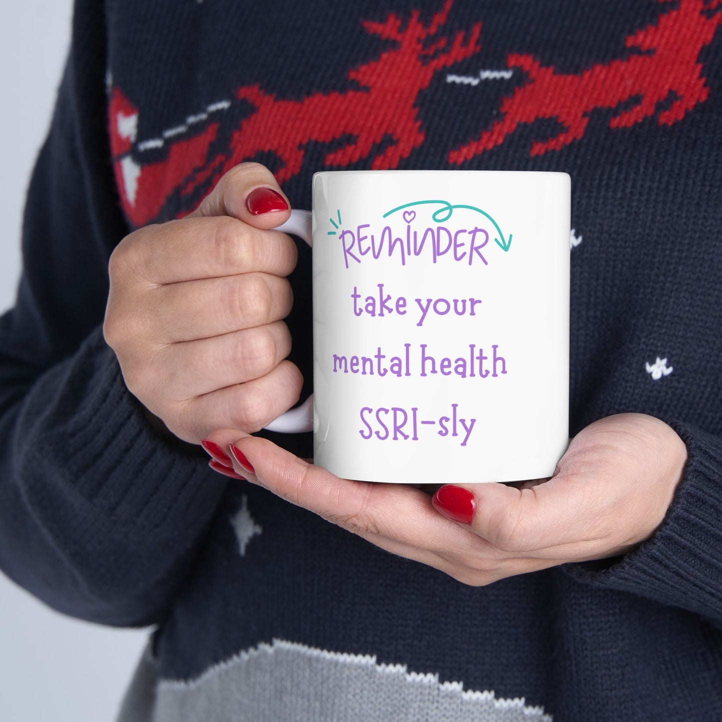 Mental health reminder mug, mug for psych nurse, therapist mug, psychology graduation gift, psych nurse, doctor mug, medical student, psychiatrist